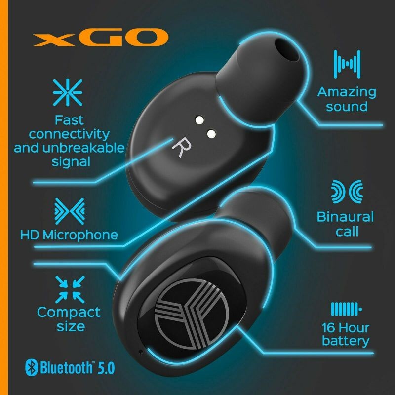 xGo - Top True Wireless Earbuds of 2020 - HD Sound, Ultra Lightweight