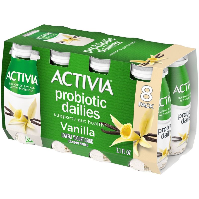 Activia Dailies Probiotic Vanilla Yogurt Drink - 8pk/3.1 fl oz Bottles