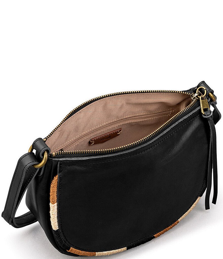 The Sak Gen Leather Antique Brass Hardware Shoulder Saddle Bag
