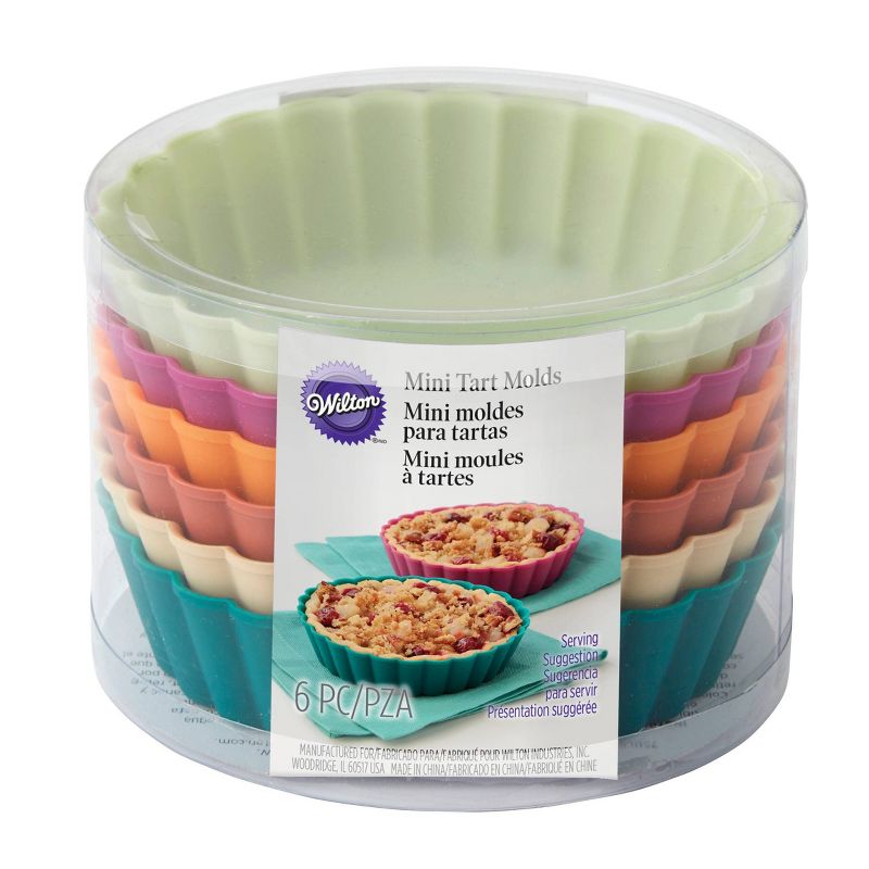 Wilton 6ct Silicone Mini Tart and Pie Molds