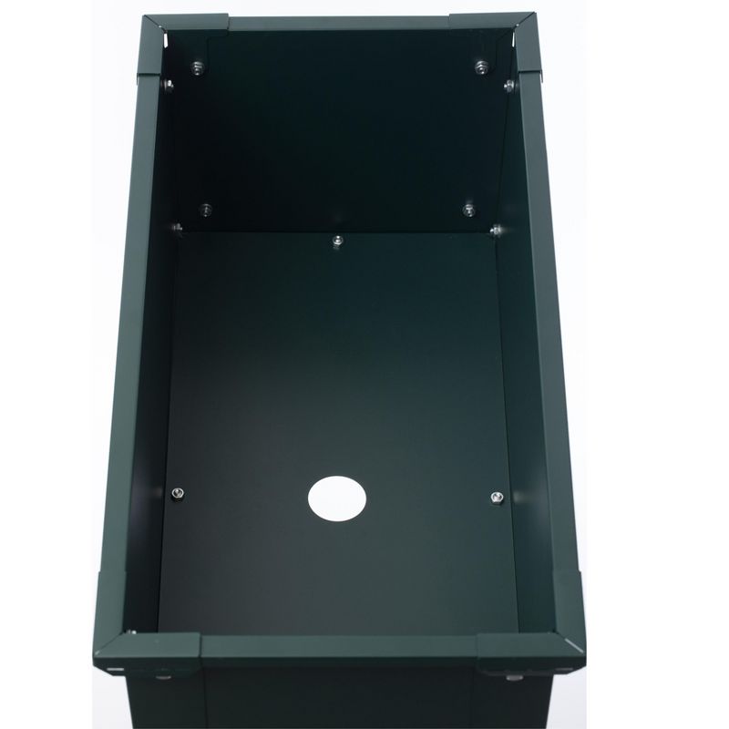 Gardenised Green Freestanding Raised Garden Bed Rectangular Flower Planter