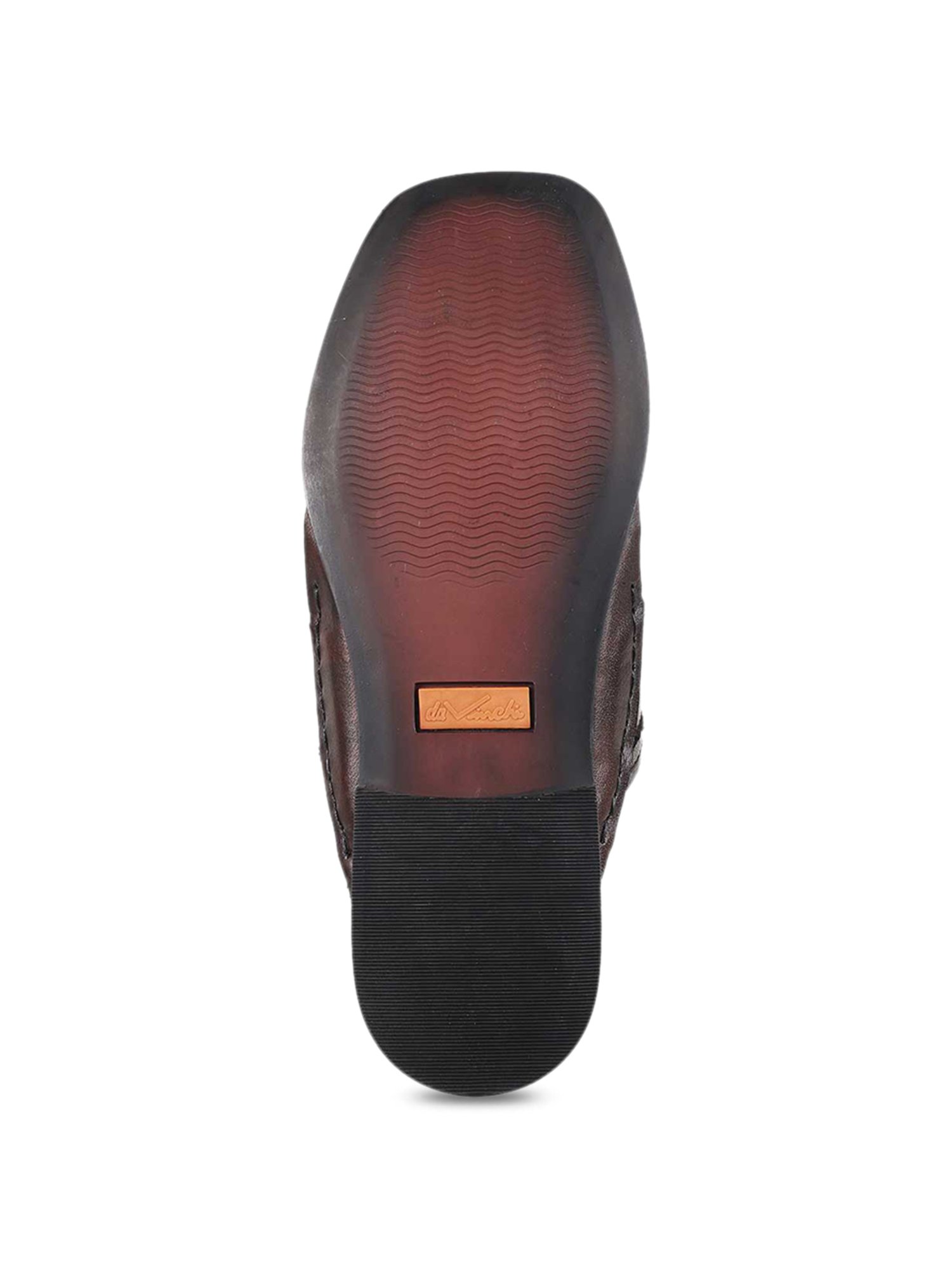 Da Vinchi by Metro Men's Wine Toe Ring Sandals