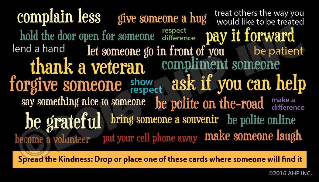 Kindness Matters Cards - Box of 100 - Kindness Is Contagious Challenge Card