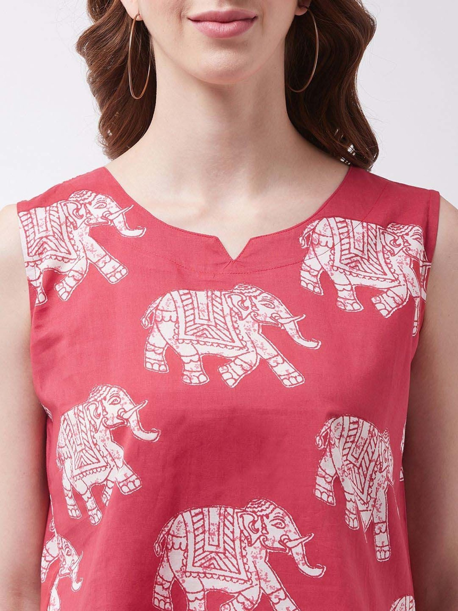 Inweave Pink Printed Top