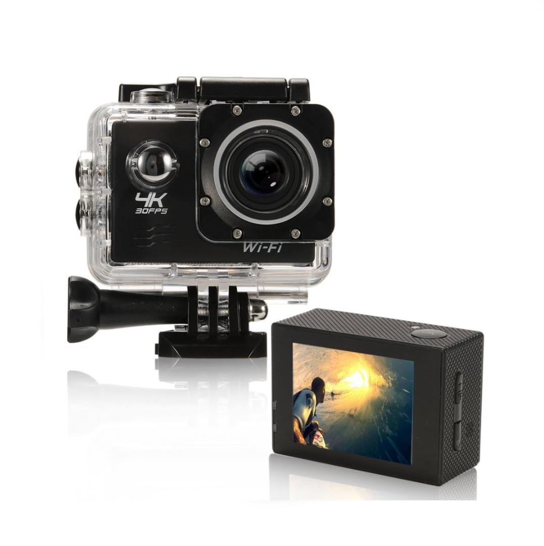 Action Camera 1080P 4K Ultra HD WiFi Best Video Sports Camera 16MP 1080P 170 Degree Wide Angle 2.0 Inch Screen 100 foot Underwater Waterproof Camera