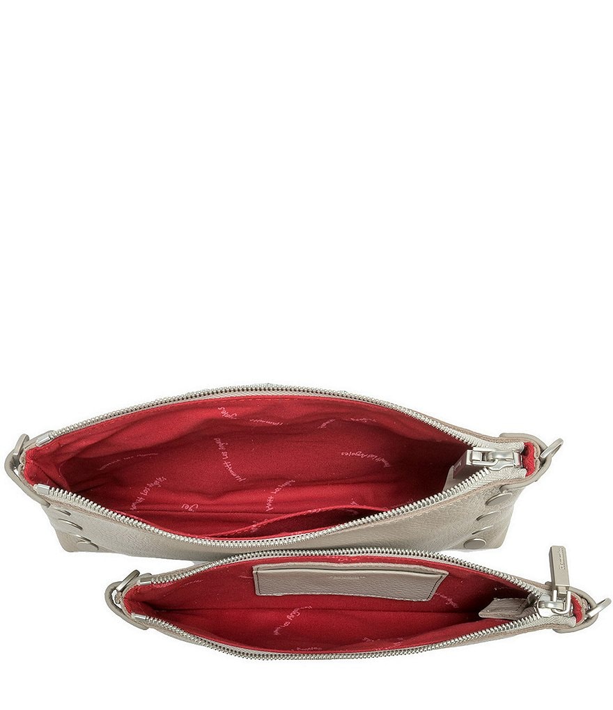 Hammitt Nathan Pebble Leather Double Pouch Crossbody Bag