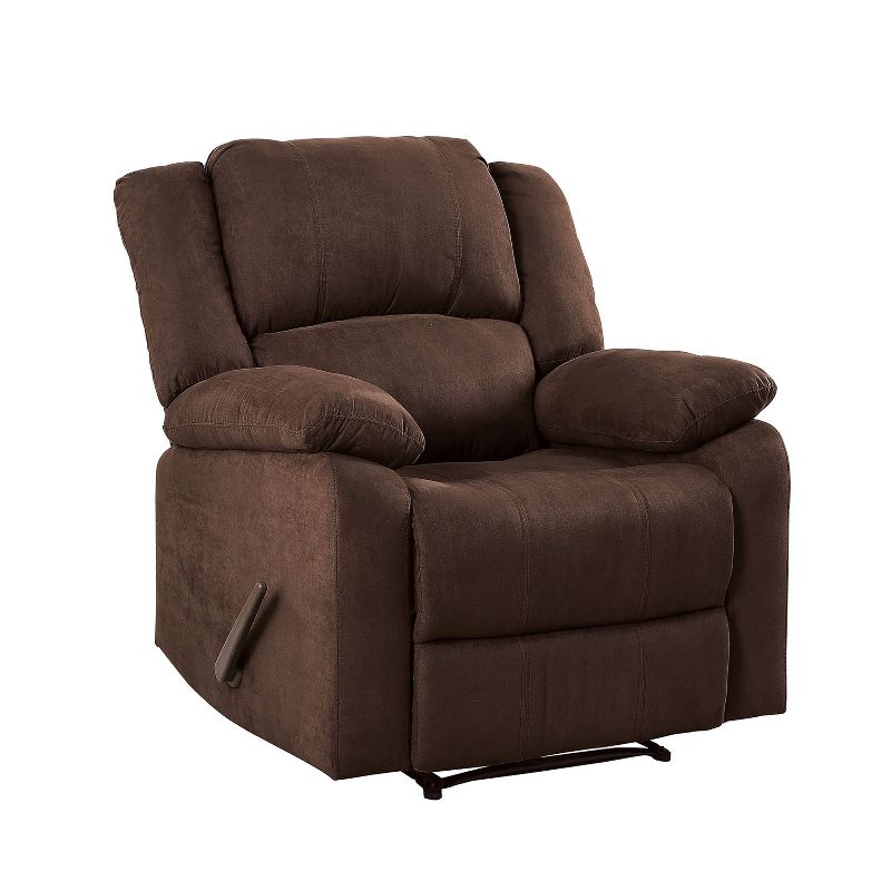 Calfor Microfiber Recliner Brown - HOMES: Inside + Out