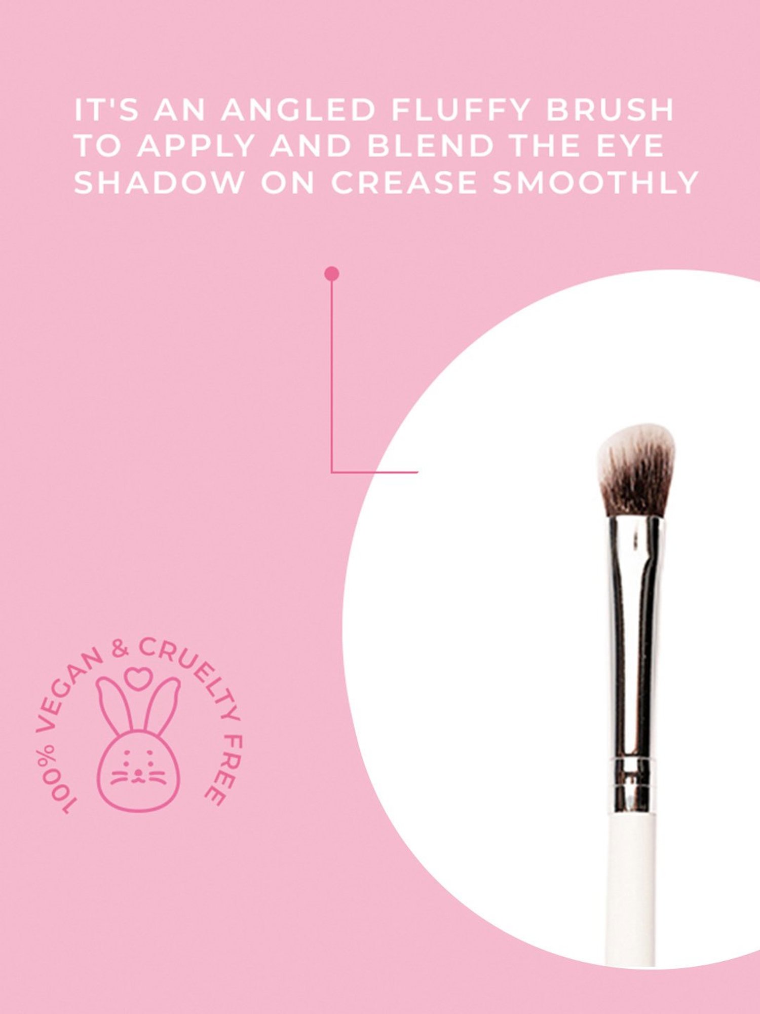 Praush Angled Crease Blending Nose Contour Brush - P10