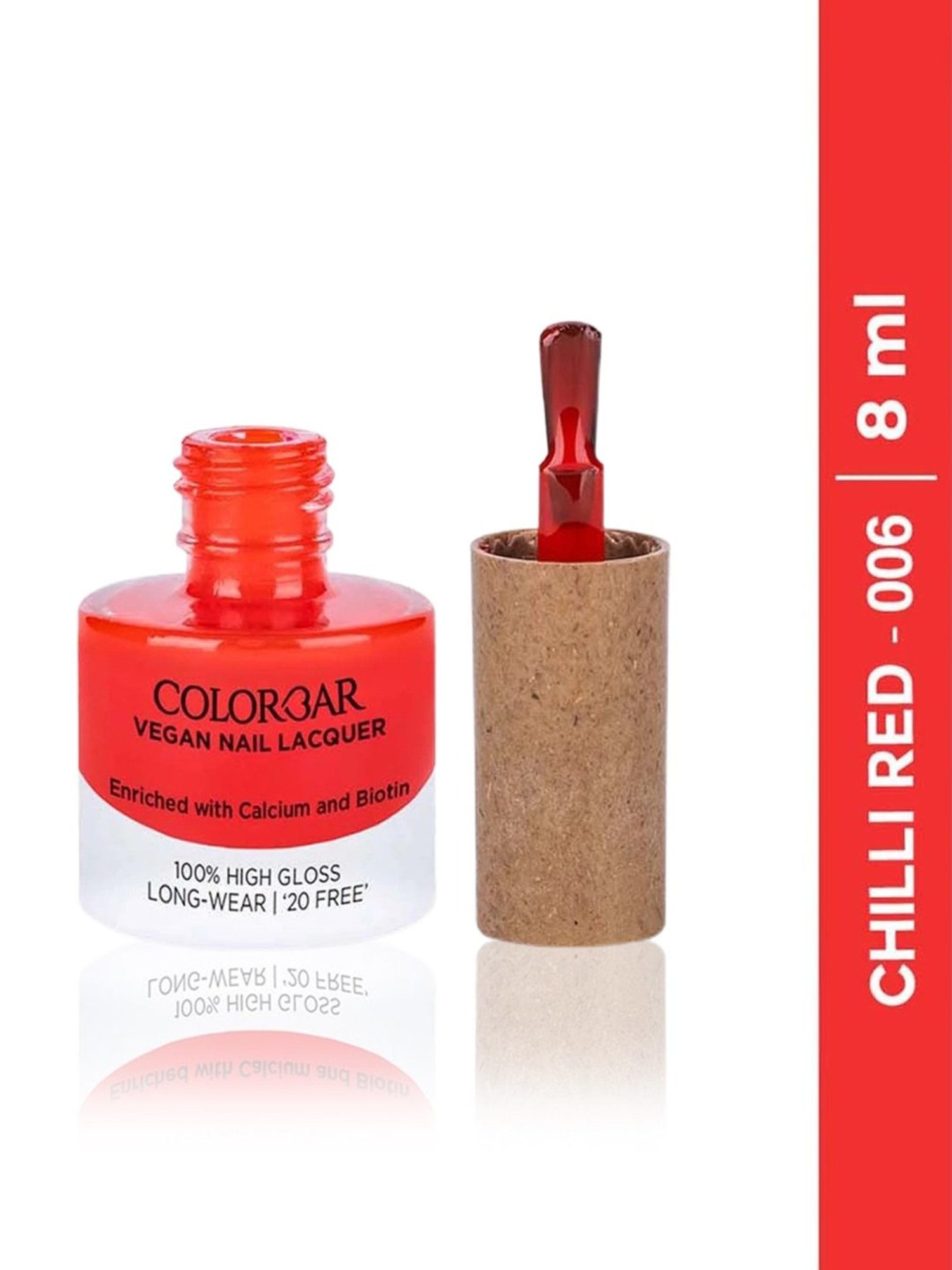 Colorbar Vegan Nail Lacquer Chilli Red 006 - 8 ml