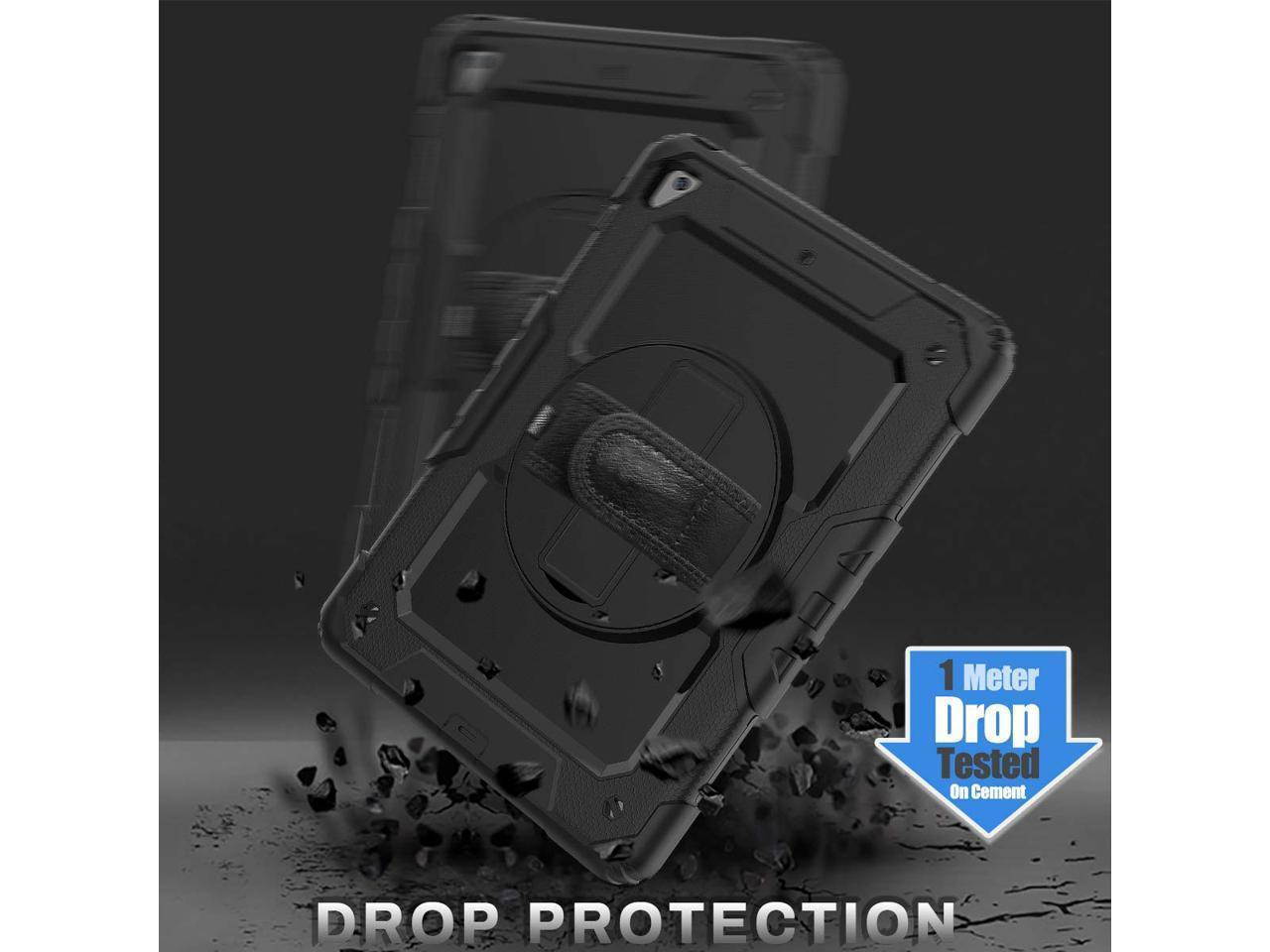 iPad 9.7 2018 2017 Case iPad Air 2 Case iPad Pro 9.7 Case Heavy Duty Rugged Shockproof Protective Hard Case Cover For for Apple iPad 6th / 5th Generation / iPad Air 2 / iPad Pro 9.7 inch