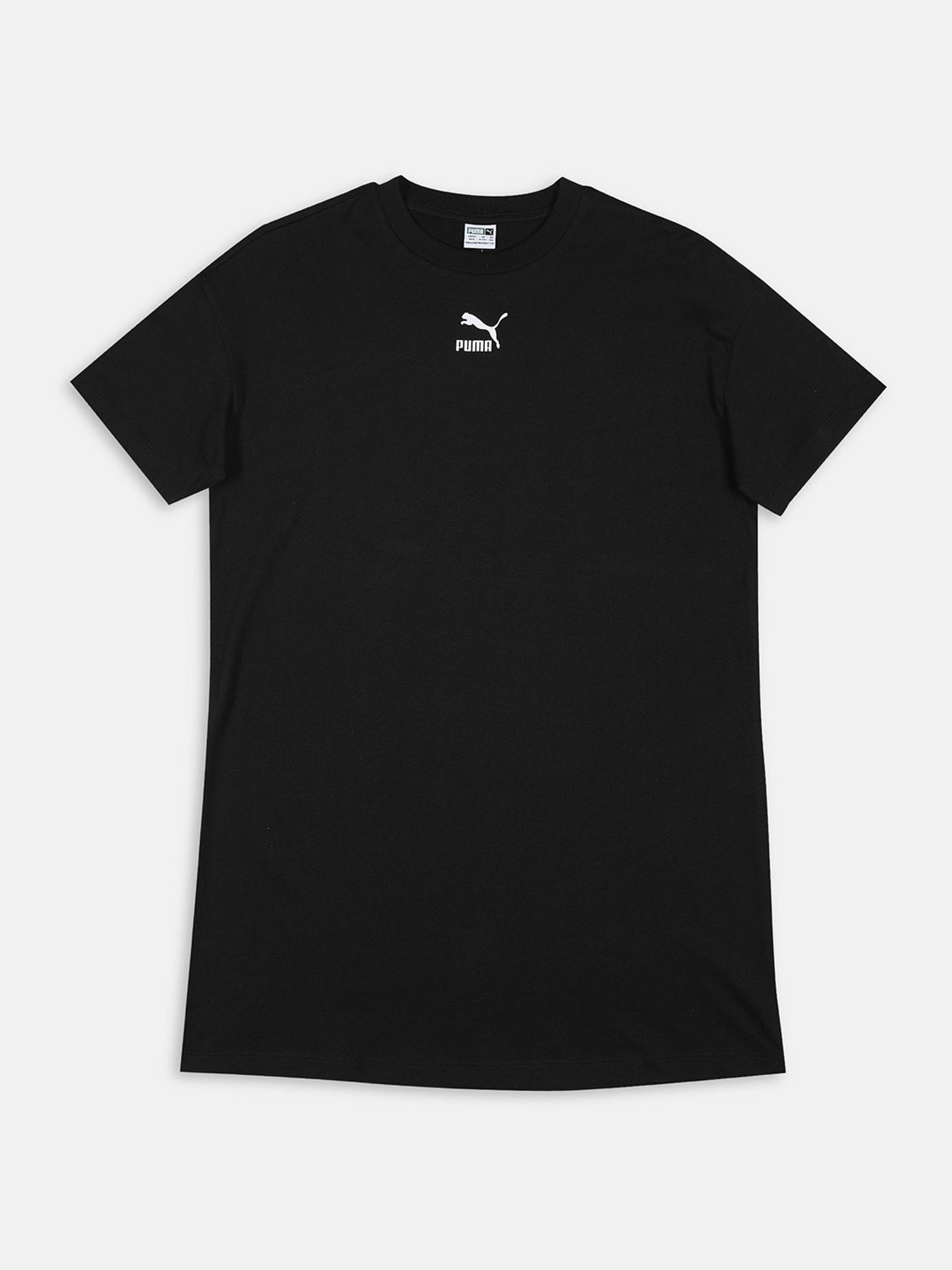 Puma Kids Black Solid T-Shirt Dress