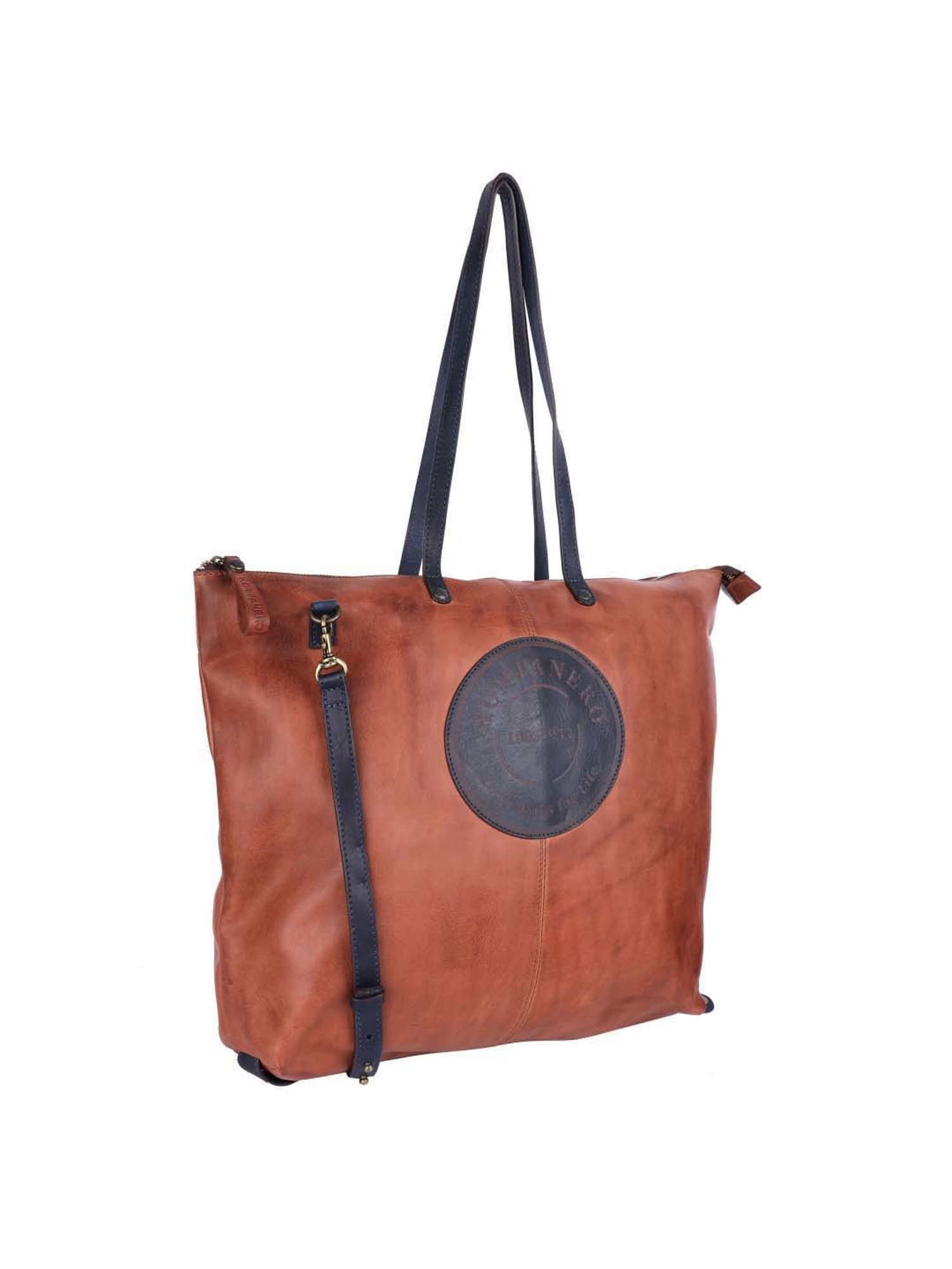 KOMPANERO Brown Solid Large Tote Handbag