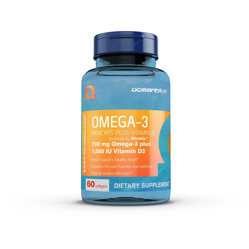 Oceanblue Omega-3 Plus Vitamin D Minicap Softgels - 60ct