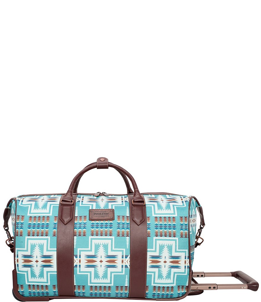 Pendleton Harding Aqua Rolling Duffel