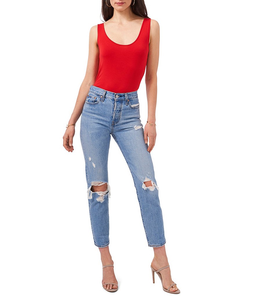 1. STATE Scoop Neck Knit Bodysuit