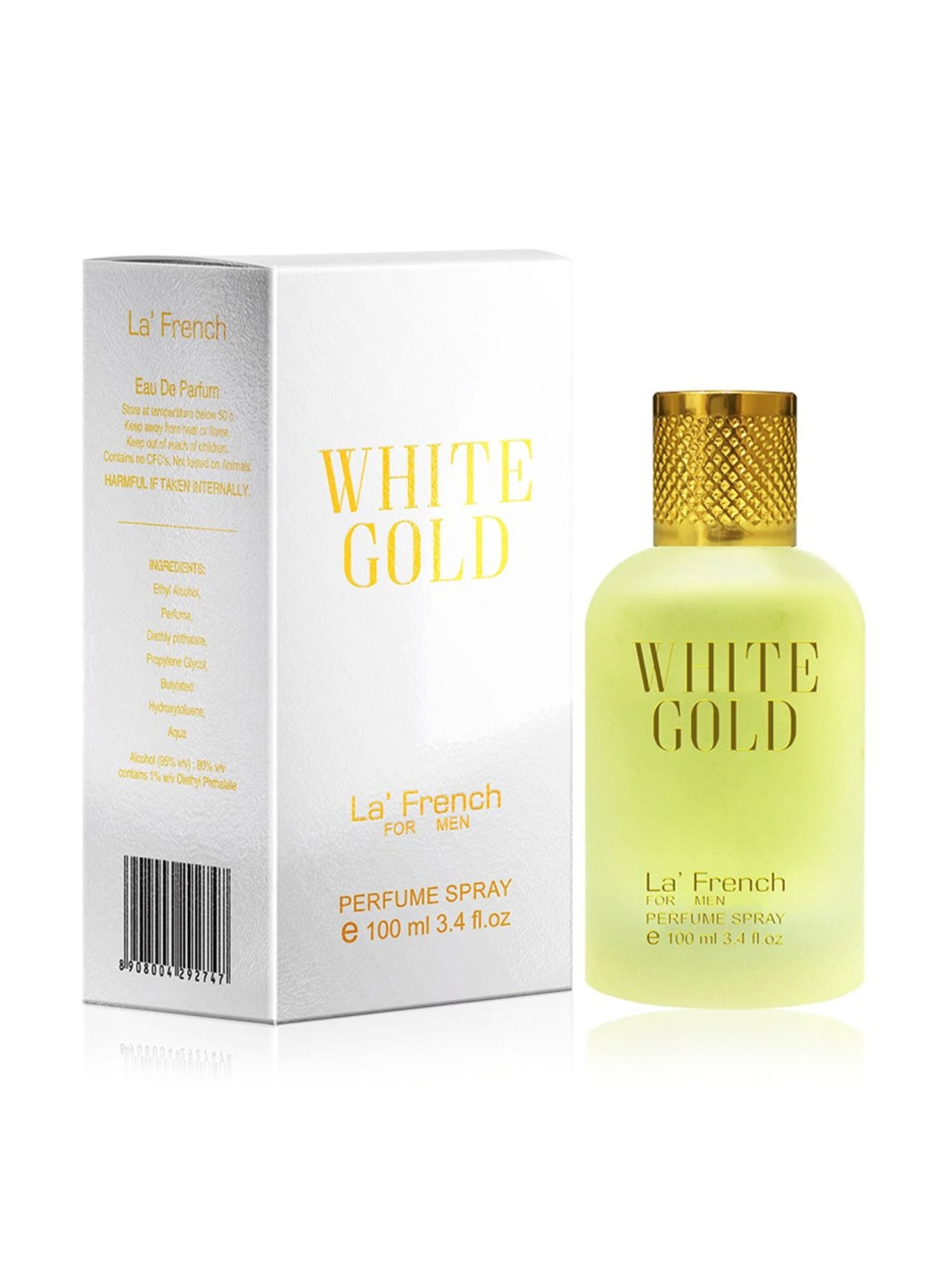 LA' French WHITE GOLD Eau De Parfum - 100 ml