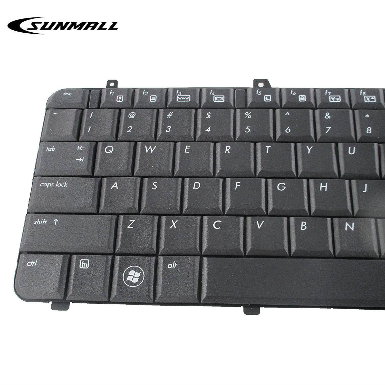 SUNMALL Keyboard Replacement Compatible with HP Pavilion dv6-1000 DV6-1100 dv6-1200 DV6-1300 DV6-2000 DV6-2100 DV6Z-1100 DV6T-1200 DV6T-2000 DV6Z-2000 Series Laptop Black US Layout(6 Months Warranty)