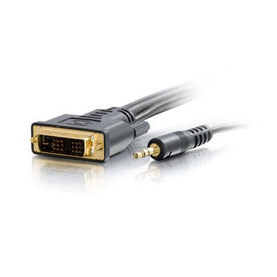 50FT PRO SERIES DVI-D + 3.5MM CL2 M/M DUAL LINK DIGITAL VIDEO CABLE