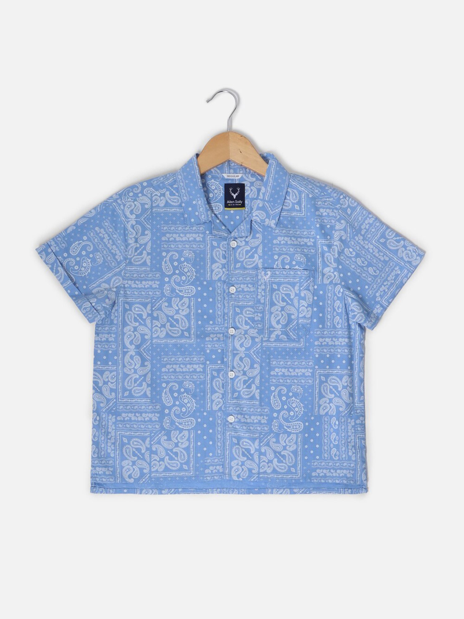 Allen Solly Junior Blue Printed Shirt