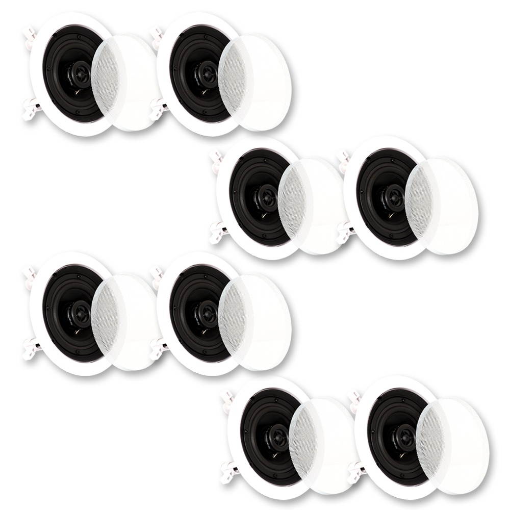 Theater Solutions CS4C In Ceiling Speakers Surround Sound Home Theater 4 Pair Pack 4CS4C