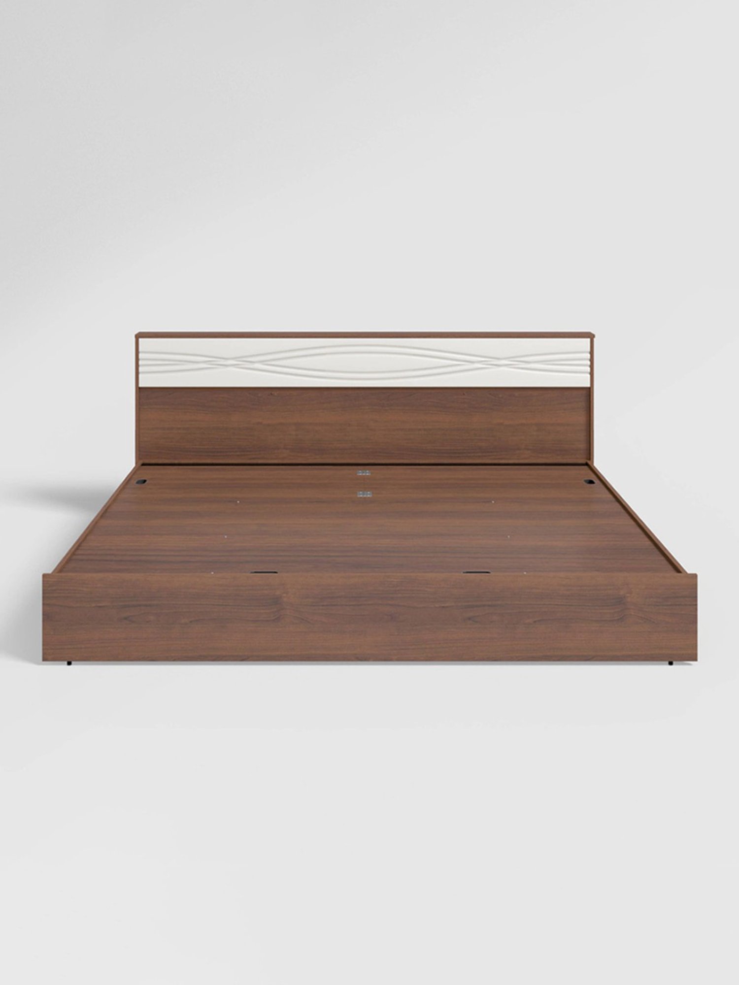 Godrej Interio Casablanca V2 Walnut Engineered Wood King Bed