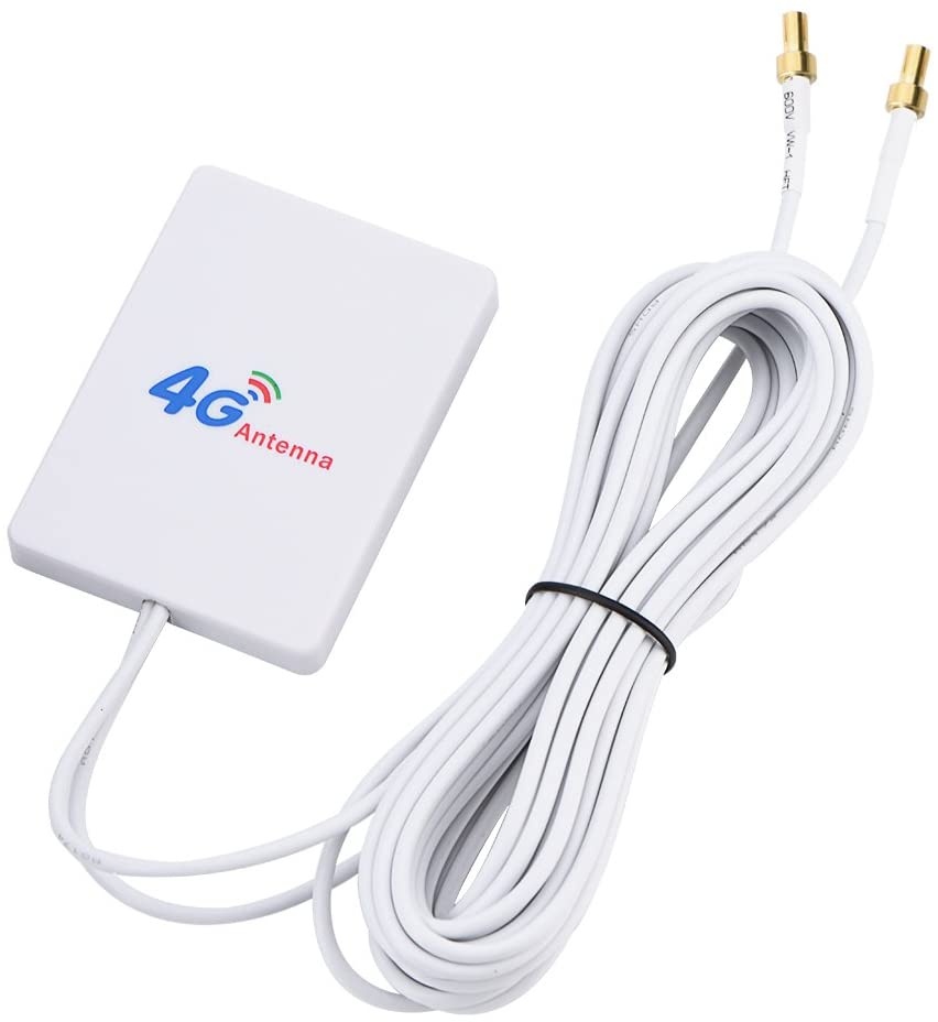 4G/3G LTE Antenna 28dbi High Gain 4G 3G Network Ethernet Outdoor Signal Amplifier for WiFi Router Mobile for Huawei E398/E3276/E392(TS9 Male)
