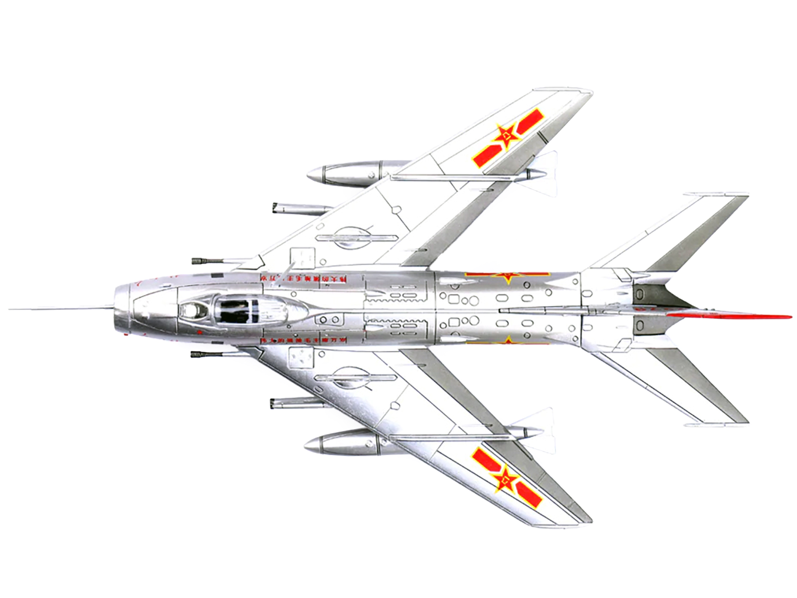 Shenyang J-6 Fighter Aircraft "Red 2279" China - People's Liberation Army Air Force "Wing" Series 1/72 Diecast Model by Panzerkampf