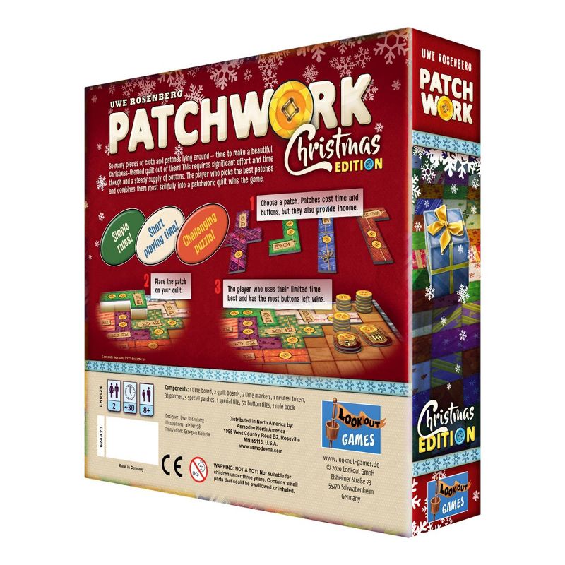 Patchwork Christmas Edition Board Game