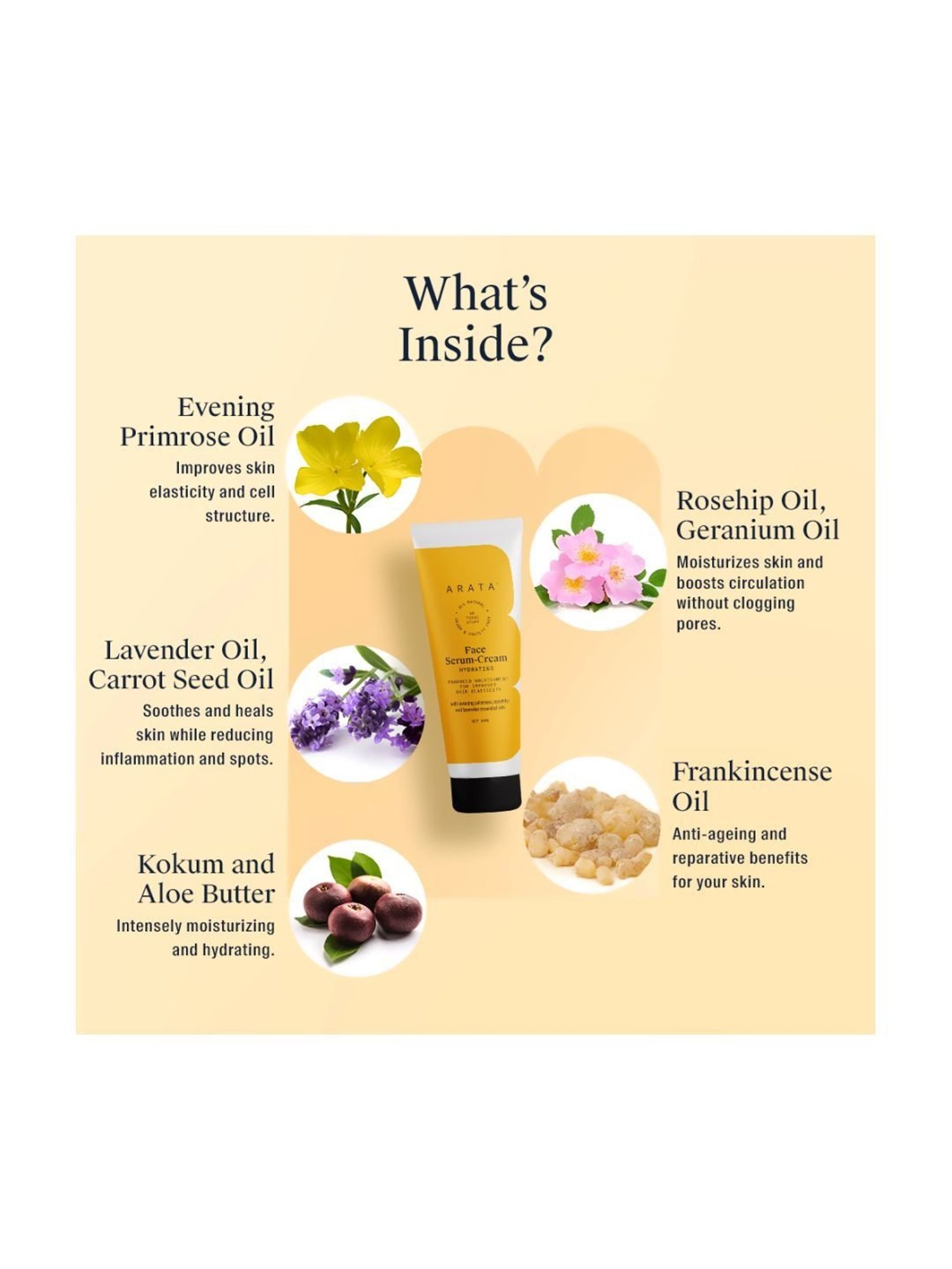 Arata Hydrating Face Serum Cream - 50ml