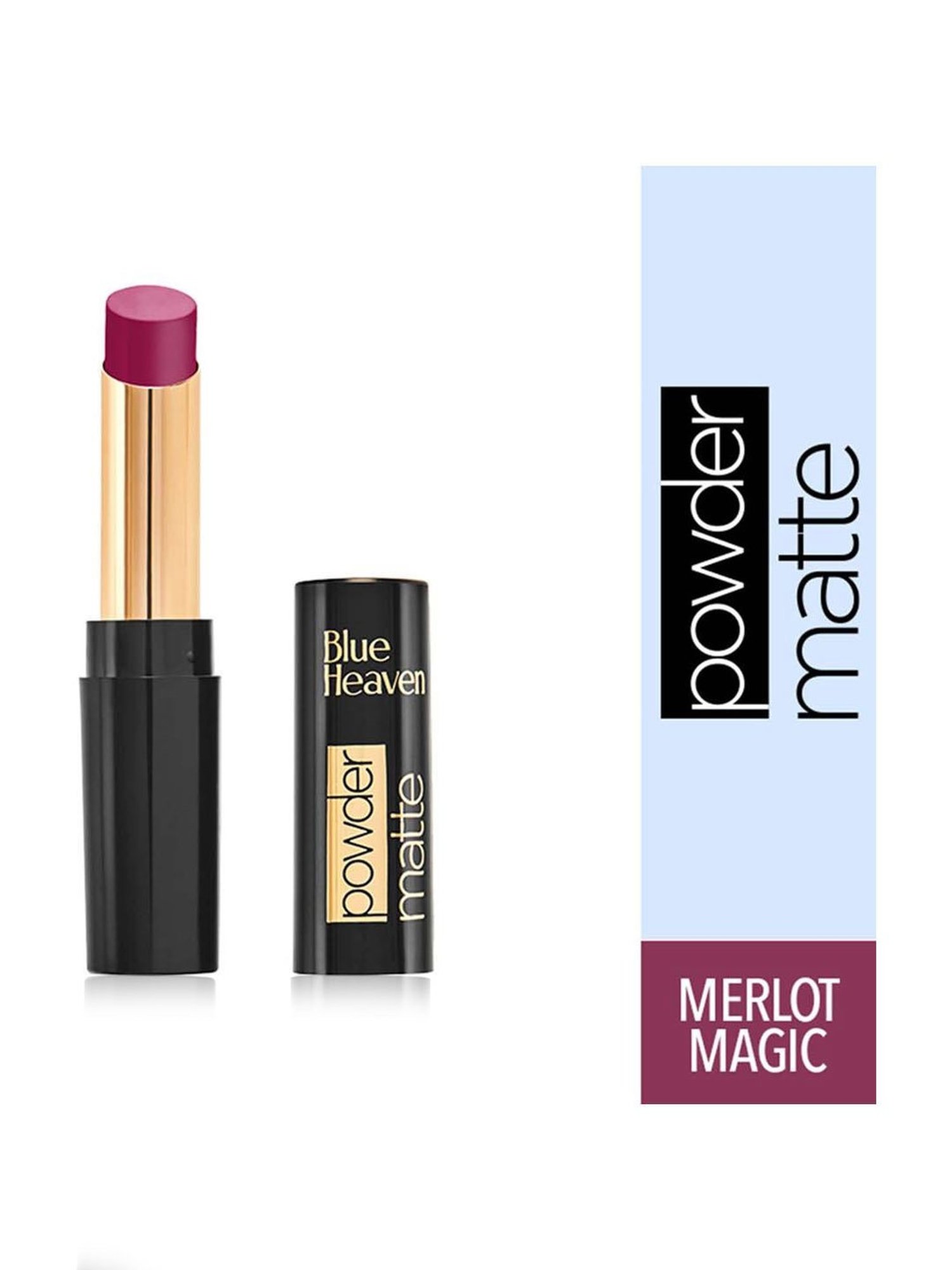 Blue Heaven Powder Matte Lipstick Merlot Magic - 3.5 gm