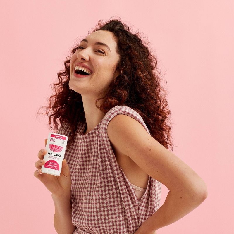 Schmidt's Rose + Vanilla Aluminum-Free Natural Deodorant Stick - 2.65oz