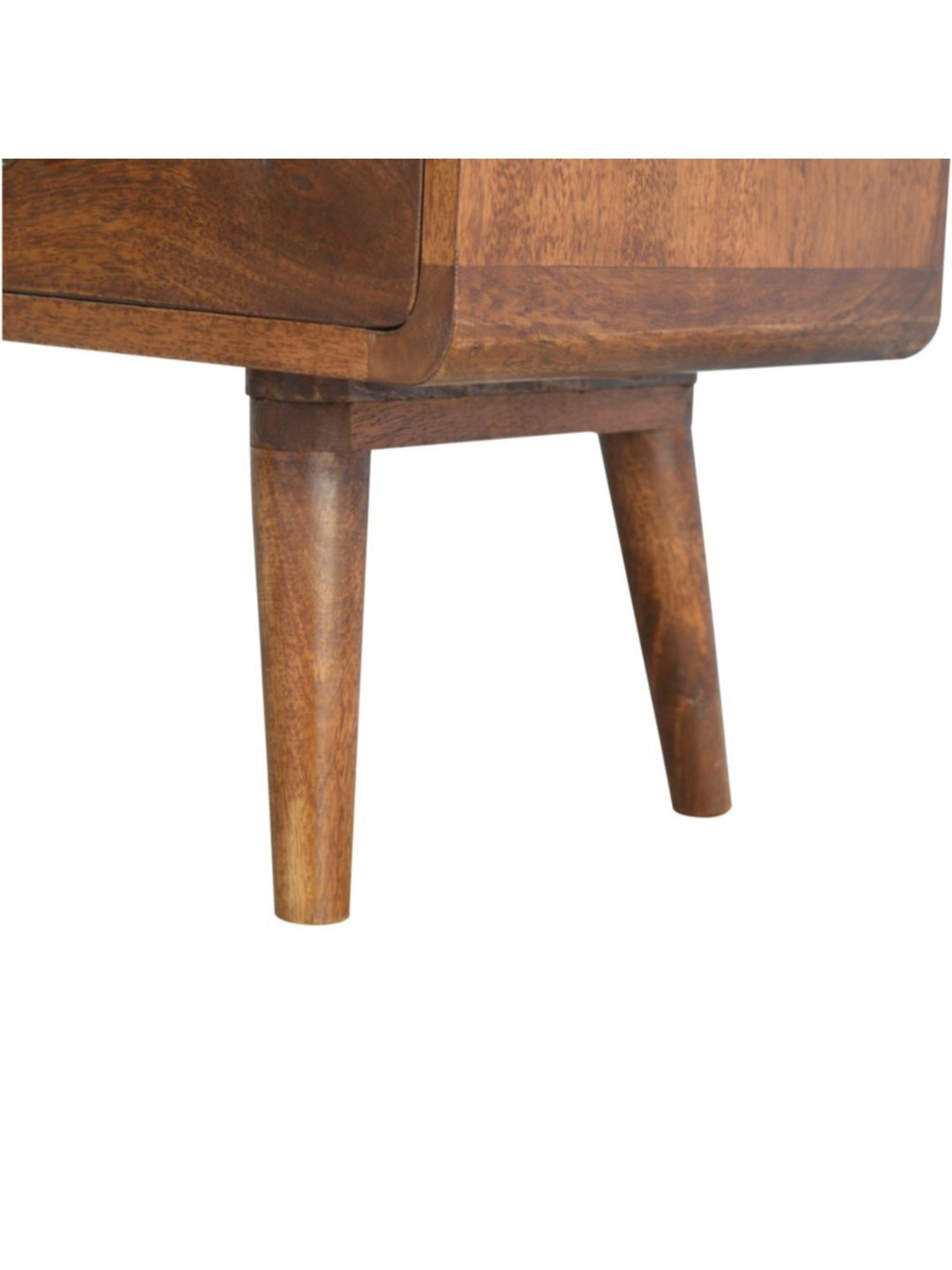 Artisan Furniture Brown Curved Chestnut Media Unit