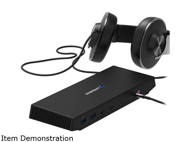 Sabrent USB Type-C Dual 4K Universal Docking Station with USB C Power Delivery (DS-WSPD)
