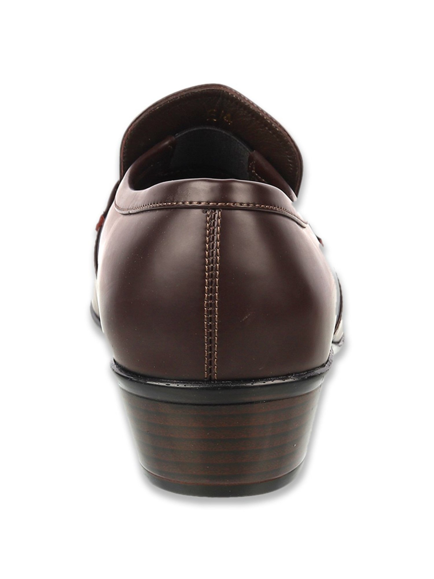 Mochi Men's Brown Formal Loafers