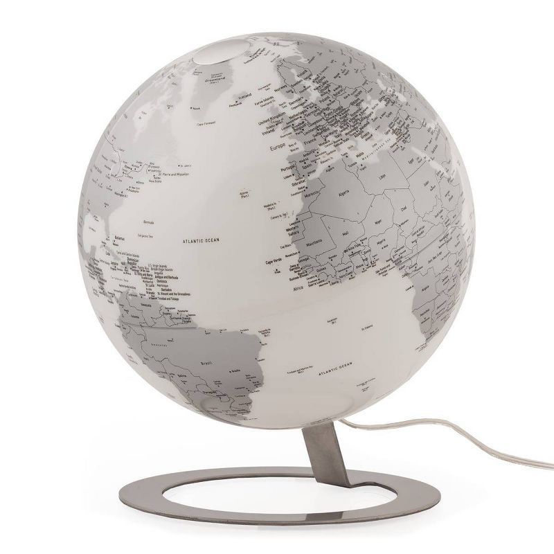 iGlobe Illuminated Designer Globe Light Chrome - Waypoint Geographic