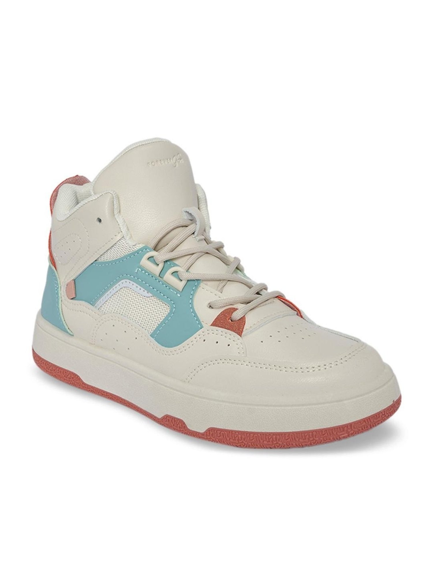 Forever Glam by Pantaloons Women's Off White Ankle High Sneakers