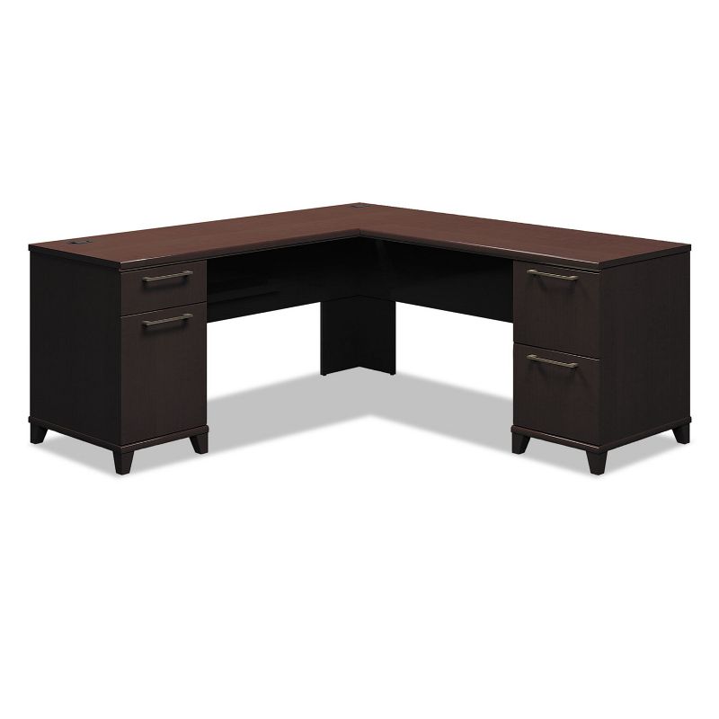 Bush Enterprise Collection 72W x 72D L-Desk Mocha Cherry (Box 2 of 2) 2910MCA203