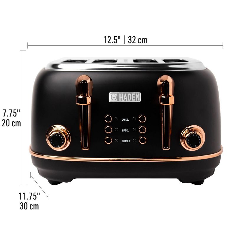 Heritage 4-Slice Toaster - Copper/Black