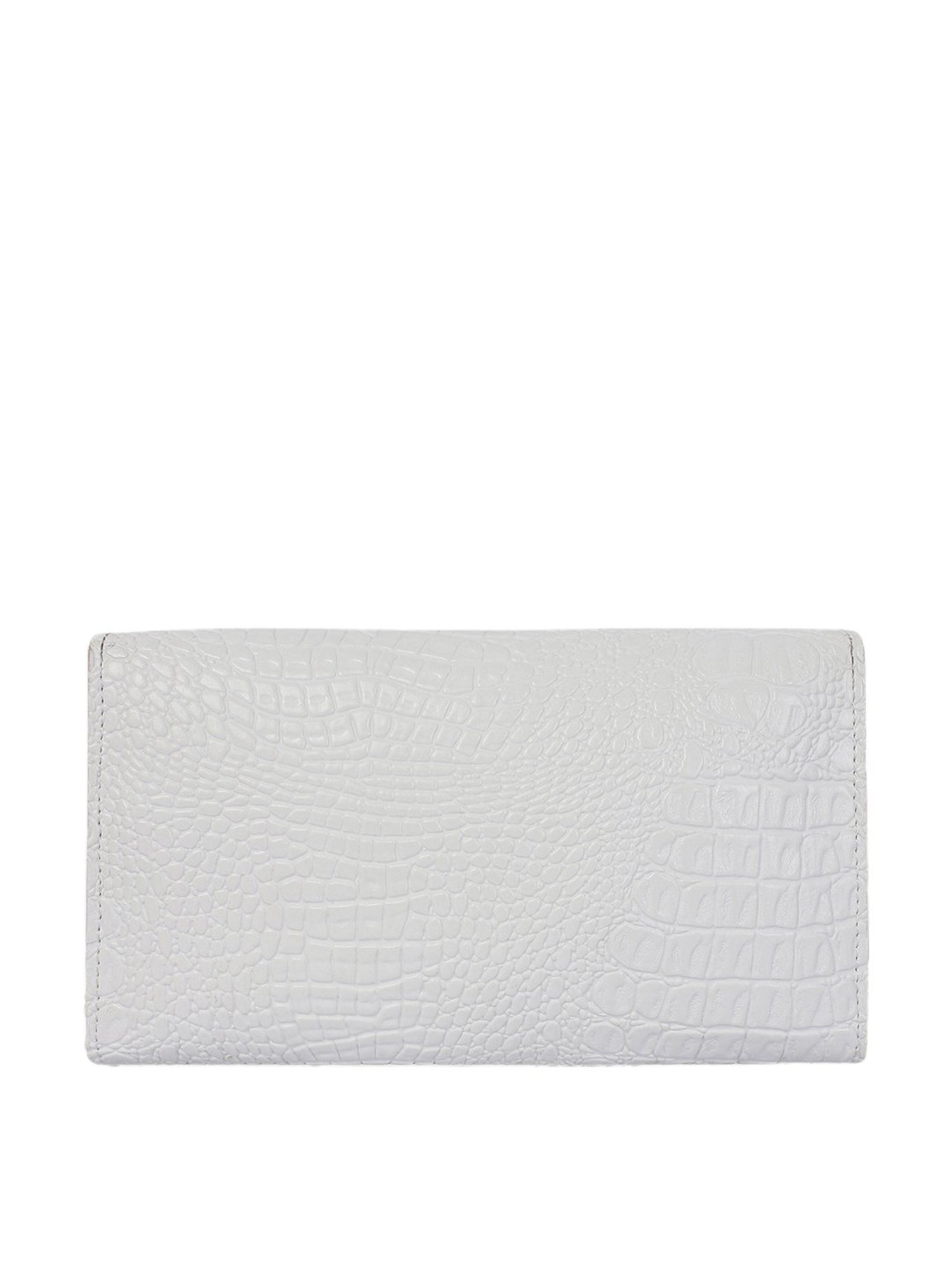 Bagsy Malone Croco White Animal Effect Wallet