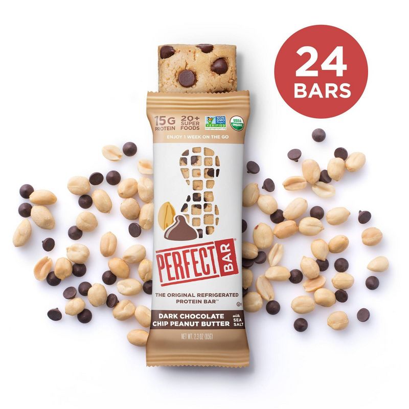 Perfect Bar Dark Chocolate Peanut Butter with Sea Salt - 24ct