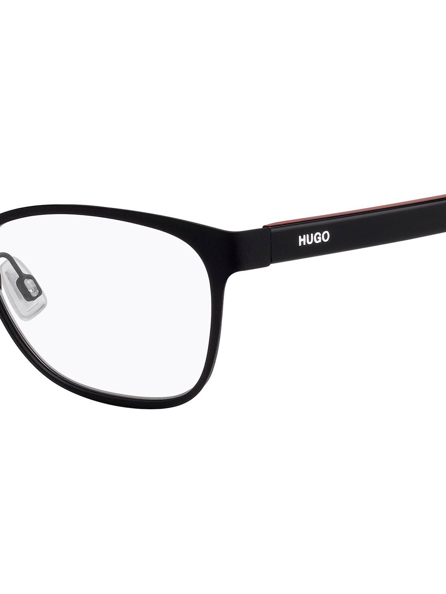 HUGO Black Rectangular Eye Frames for Women
