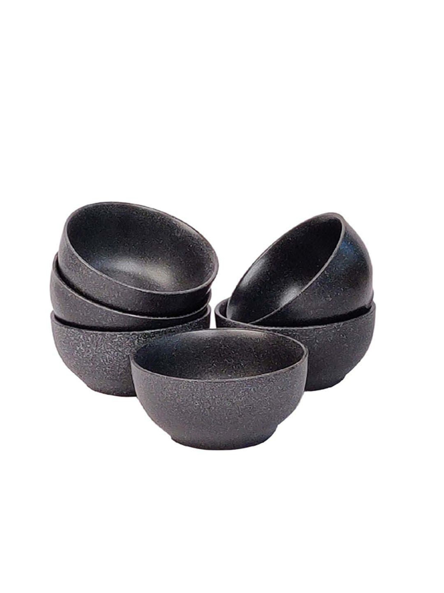 @home Nilkamal Black Polypropylene Snack Bowl With Lid (0.46 L)