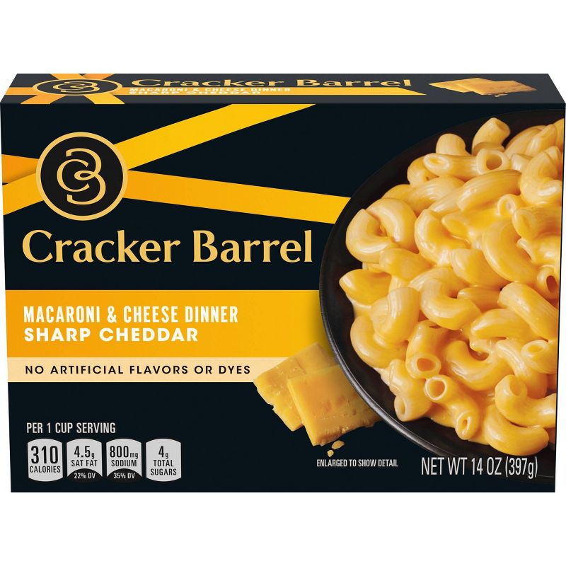 Cracker Barrel Sharp Cheddar Macaroni & Cheese Dinner 14oz