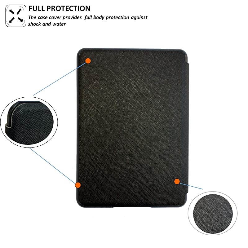 Paperwhite Case Paperwhite 5th 6th 7th Generation Auto WakeSleep Shockproof Lightest Leather fits Paperwhite 2012 2013 2015 6 inch 6 inch Black