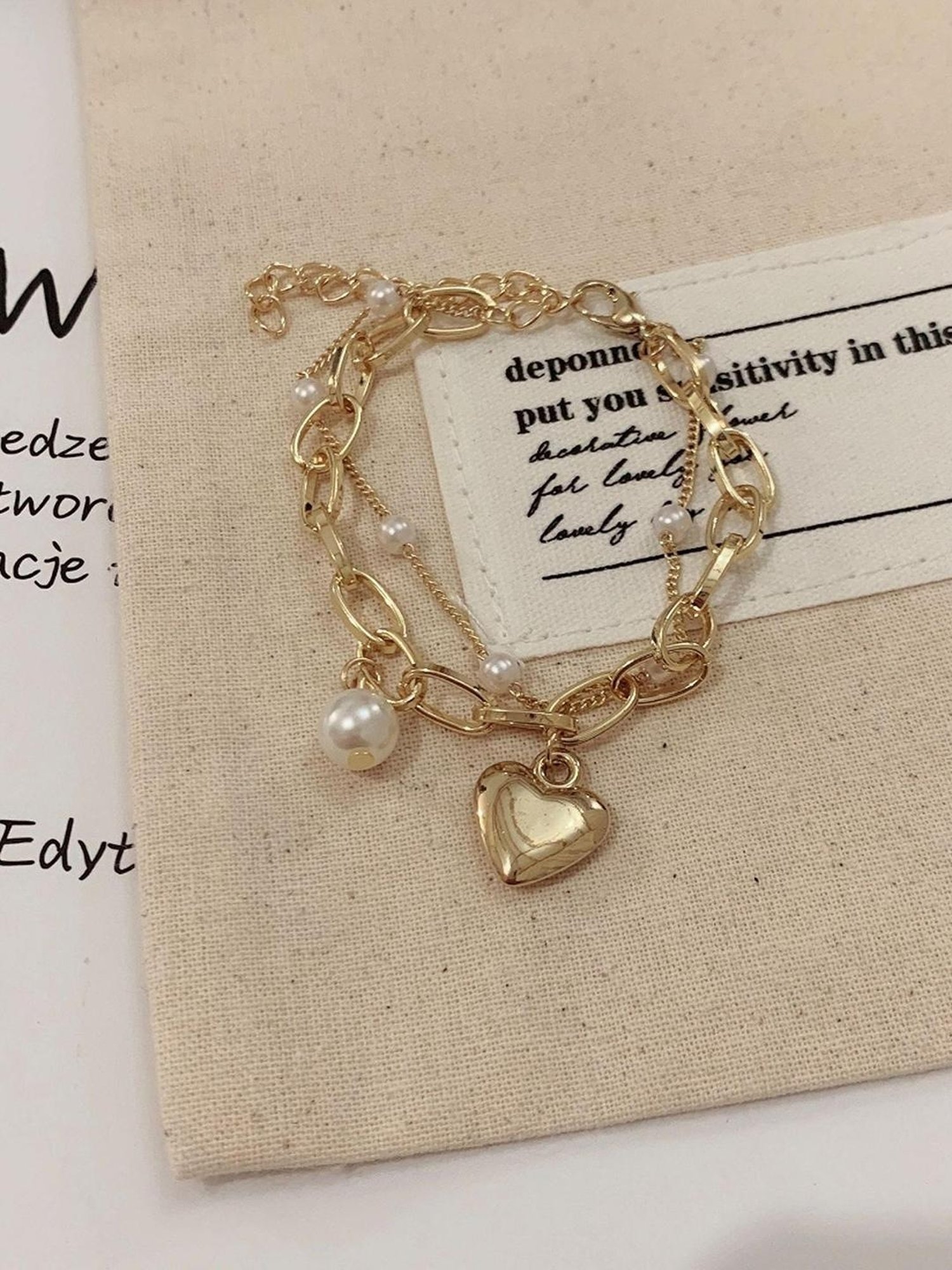 YouBella Jewellery Gold-Plated Heart Shape Flexible fit Bracelet - Set of 4