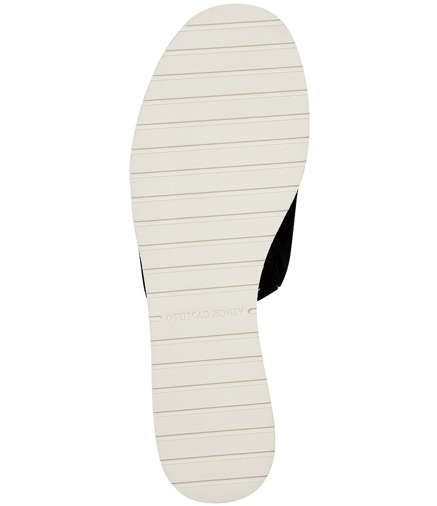 Vince Camuto Vivtina Suede Cork Footbed Wedge Sandals