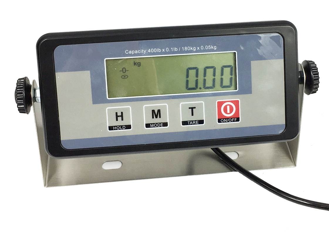 New 400lb Digital Shipping Scale 16.75" x 13.75" Platform Floor Bench