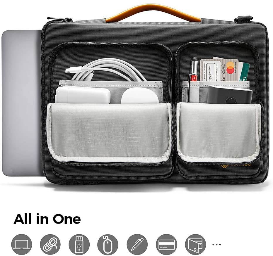 360 Protective Laptop Shoulder Bag for 15.6 Inch Acer Aspire 3/5/7 Laptop, HP Pavilion 15.6, Dell Inspiron 15 3000, 15.6 ASUS ROG Zephyrus, 2020 New Dell XPS 17, Waterproof Accessory Case