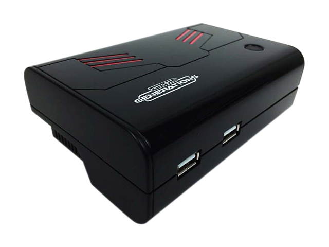 Retro-Bit rb-pp-6539 Generations Plug-n-Play Game Console Red/Black
