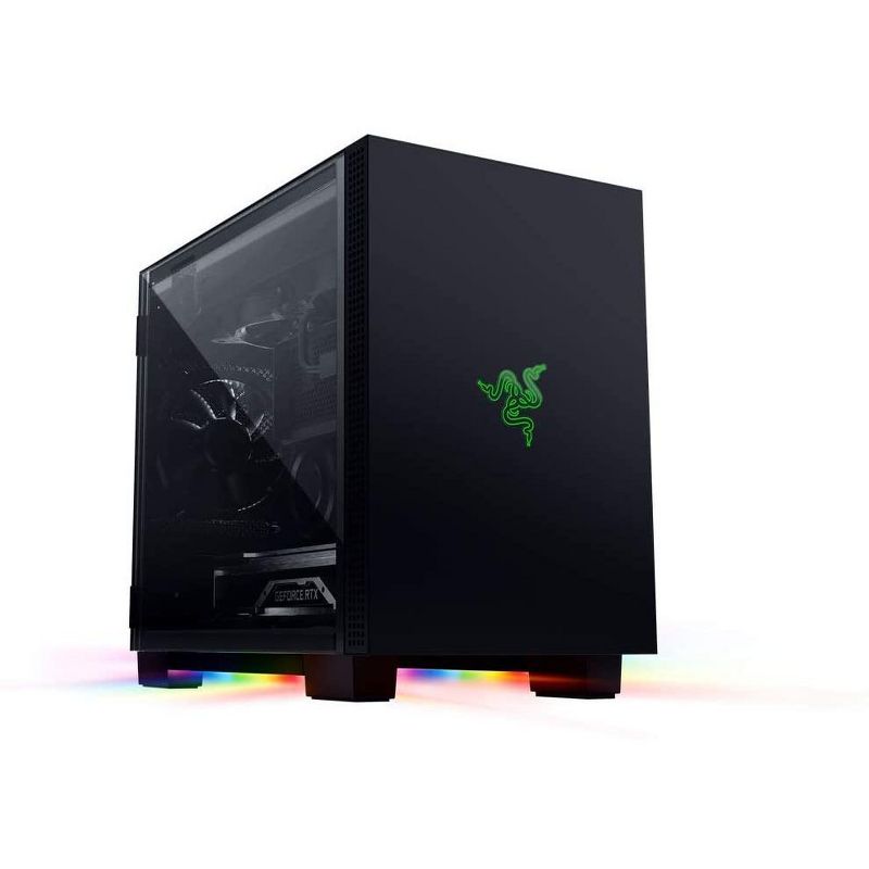 Razer Tomahawk Mini-ITX - Mini Desktop Gaming Chassis PC Case Tempered Glass RGB